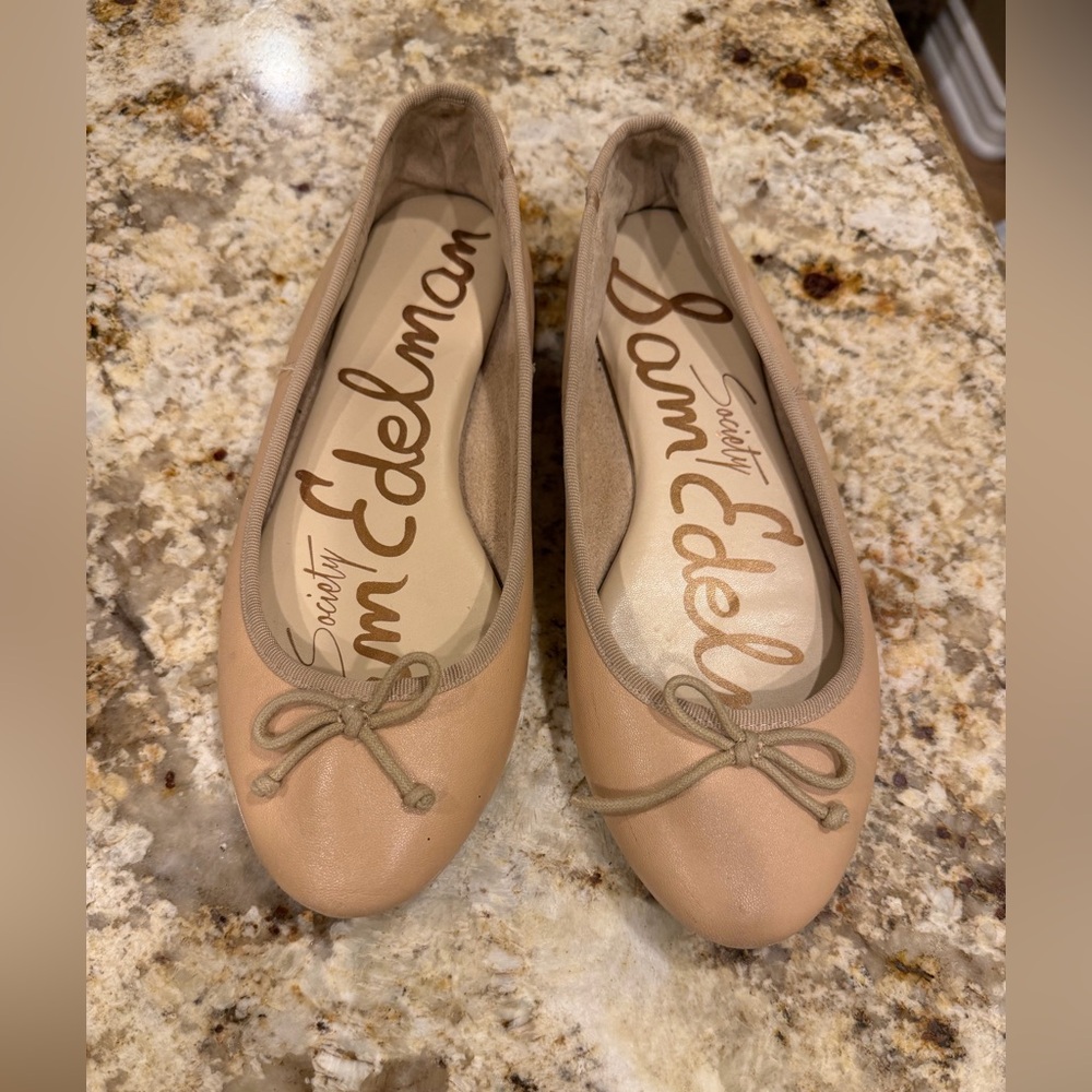 Sam Edelman Women's Beige Ballet Flats
